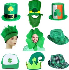 9 Pack St. Patrick's Day Hats for Adults, Assorted Funny Irish Party Hats, Lepre