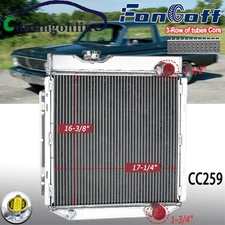 3Row Aluminum Radiator Fit 1965-1966 Ford Mustang, 1960-65 Falcon Ranchero Comet