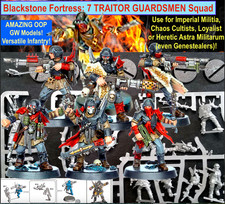 NEW TRAITOR GUARDSMEN CHAOS SPACE MARINE 7 CULTISTS Games Workshop WARHAMMER 40K