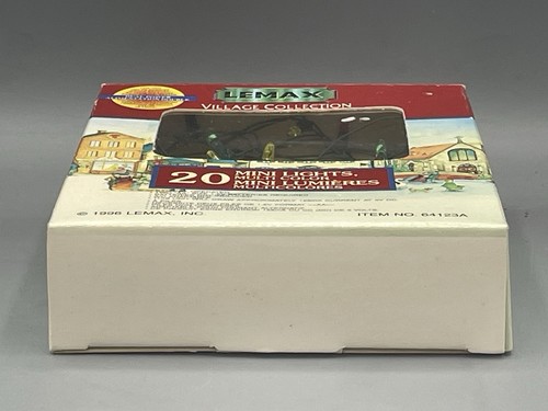 LEMAX VILLAGE COLLECTION 20 MINI LIGHTS MULTICOLOR 64123A 1996 Box Wear Read - Picture 12 of 14