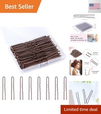 U Shaped Hair Pins, 100PCS 2.4inch Bun Hair Pins for Women Kids Girls Hairdre...