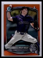 2025 Bowman Draft - Riley Kelly #BDC-79 True Orange Refractor /25