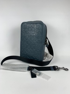 NWT Coach Sullivan Pack in Signature Leather Denim Color Sling Shoulder Bag