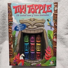 Tiki Topple Mensa Select Winner The Tactical Game Of Totem Domination Board Game