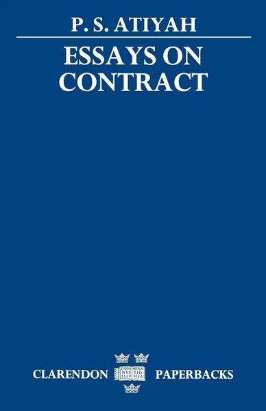Patrick S. Atiyah (U. A.) | Essays On Contract | Taschenbuch | Englisch (1990)-image