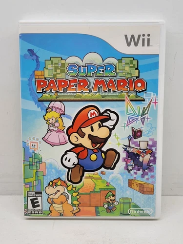 Super Paper Mario (Nintendo Wii, 2007) CIB Complete W/ Manual Tested Working