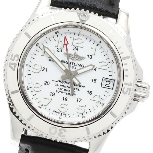 BREITLING Super Ocean II 36 A17312 Date white Dial Automatic L...