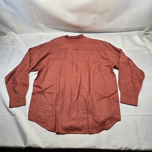 Fenn Wright And Manson 100% Linen Long Sleeve Button Down Shirt Medium - Picture 6 of 7