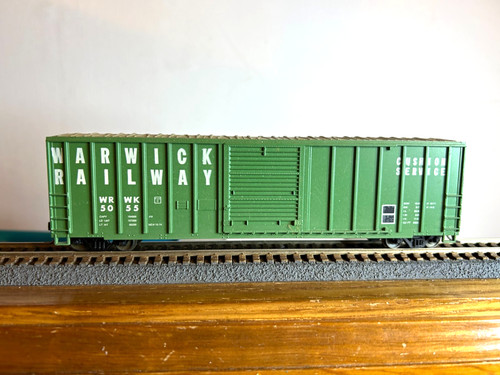 MDC #????  Vagón de carga Warwick Railway "verde" 50' #5055 con Kadees H.O. 1:87 | Zustand: Used