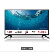 Image of Sharp 1T-C32BC2KH1FB 32" Inch HD Ready Smart LED TV with Freeview HD - Black