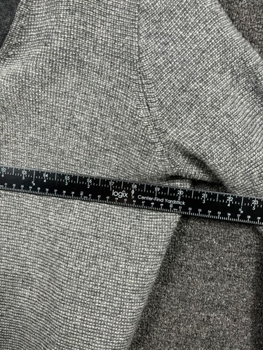 J.Crew 100% Wool Sweater Mens Size L Gray Shawl Collar Long Sleeve - Picture 7 of 7