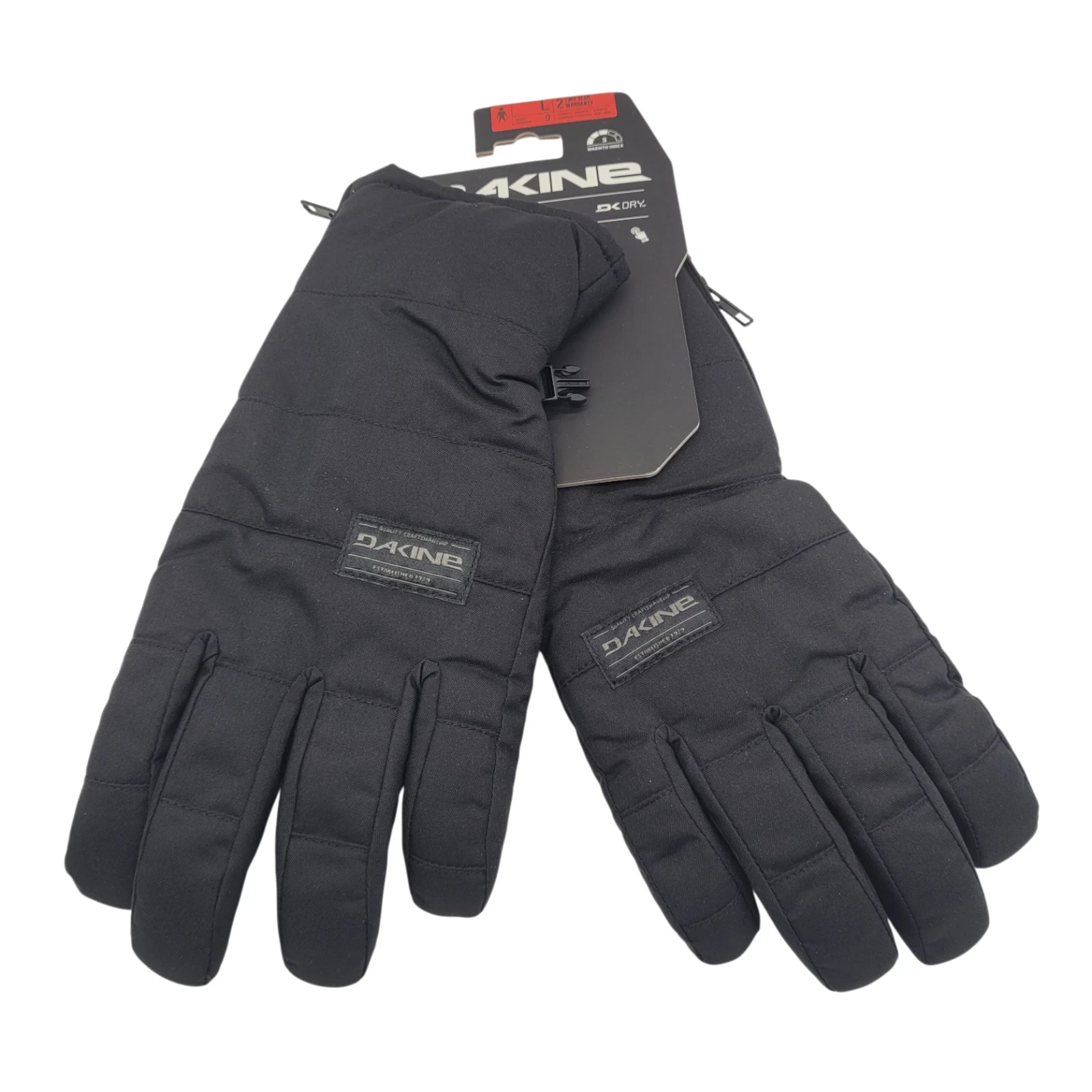 Dakine Omega Snow Gloves – Black, Large, Insulated Winter Gear
