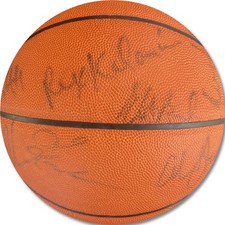 2001-02 Clippers Signed Team Basketball Lamar Odon Elton Brand +13 JSA Y78959