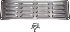 Stainless Steel BBQ Grill Air Vent with Screen - Outdoor Kitchen - Fire Pit or S