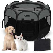 Portable Puppy Playpen Indoor, Small Dog Playpen, Pop Up Kitten Cat Play Pen ...