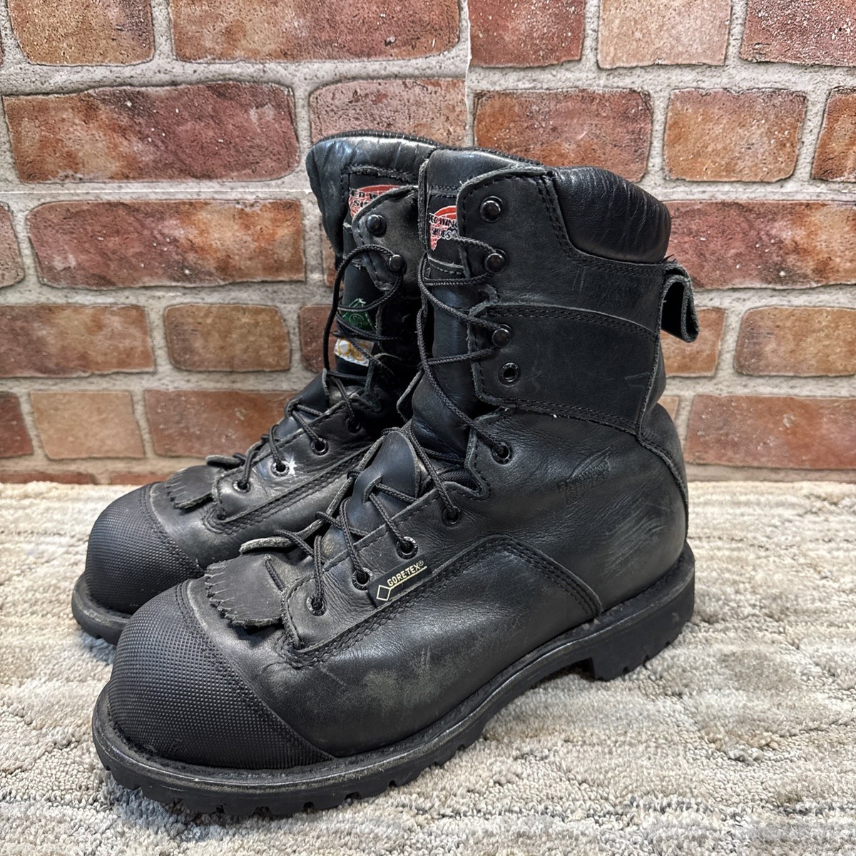 Red Wing Fire Safety Steel Toe Gore-Tex Vibram Mens 12 D  display picture 2
