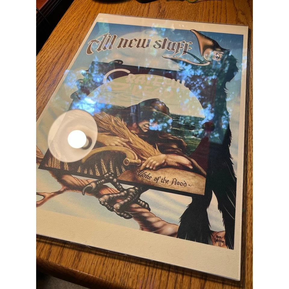 Póster litográfico Grateful Dead Wake of the Flood L12x18 xx/200 Rick Griffin Foto 3 de 4