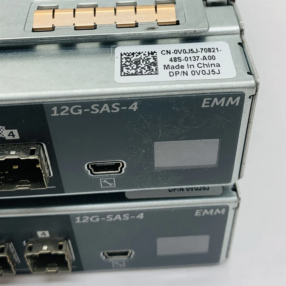 Dell V0J5J PowerVault MD1400 Controller 12G-SAS-4 EMM 12GB SAS Module E09M Lot 2 - Image 3 of 4