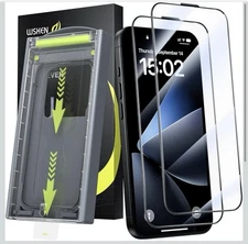 WSKEN Privacy Screen Protector for iPhone 16 Pro Max 9H+ Tempered Glass SEALED