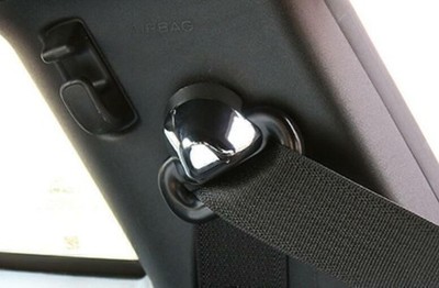 For Ford Mustang 2015-2023 Glossy Chrome Safety Belt Buckle Accessories Cover