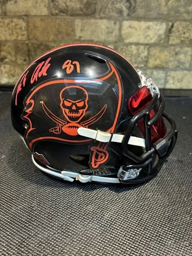 Rob Gronkowski Signed Tampa Bay Buccaneers Custom Mini Helmet. Beckett