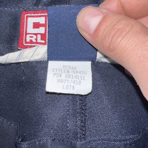 EUC Vintage 90’s/Y2K Chaps Ralph Lauren Navy Dress Pants Men’s Size 33x32 - Picture 6 of 6