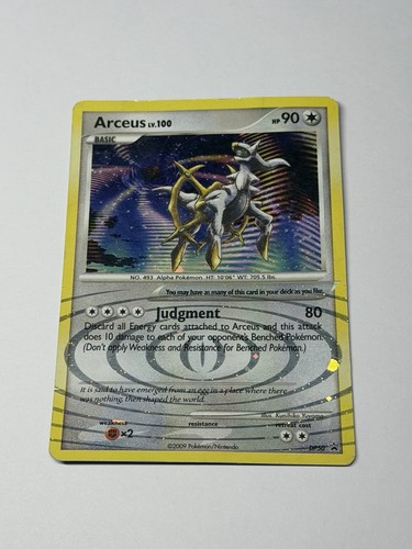 Arceus DP50 Diamond and Pearl Black Star Promo Holo Rare Pokemon Card TCG MP/LP
