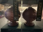 Jonelle 35mm Walnut Ribbed Curtain Balls