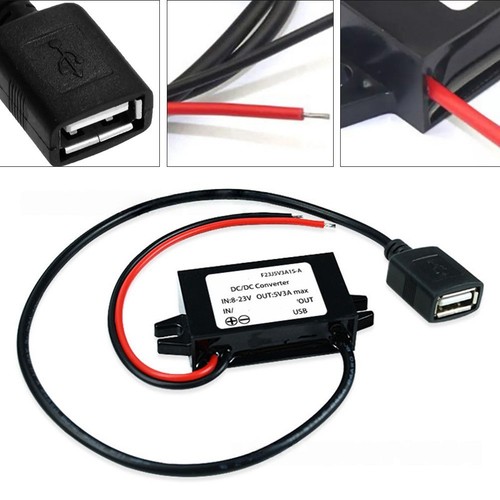 Adaptateur USB compact pour conversion 12V à 5V pour applications automobiles - Photo 2/12