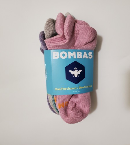 Bombas Youth Marl Ankle Sock 4-Pack Midweight Size 12T-Y3 Wildflower Mix