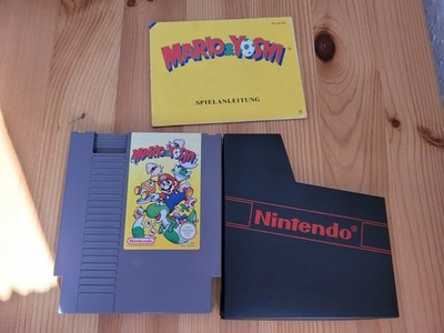 Mario & Yoshi with Manual - Nintendo NES Game Module PAL with Slipcase