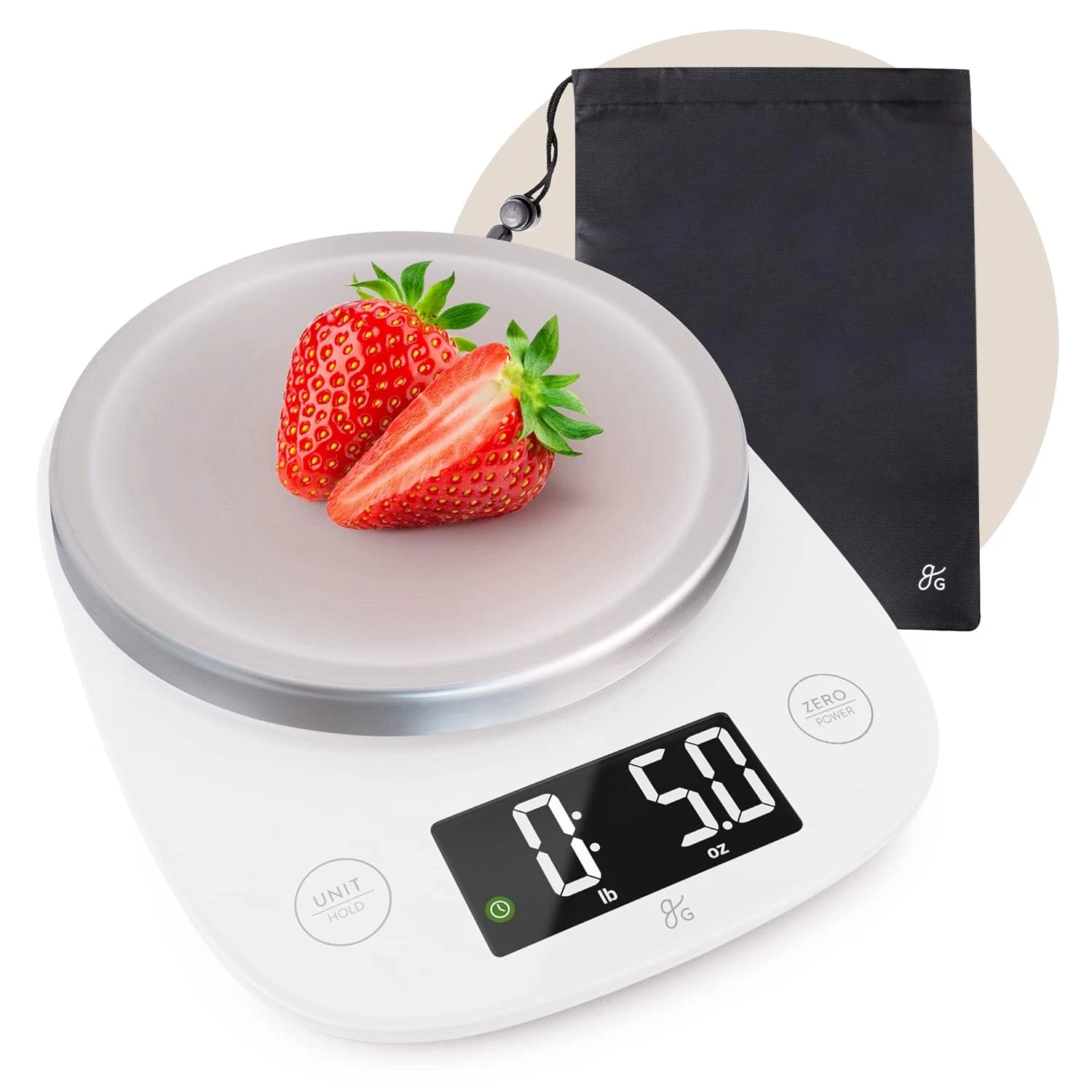 Digital Kitchen Scale with LCD Display, Weighs in Grams and Ounces, Batteries In