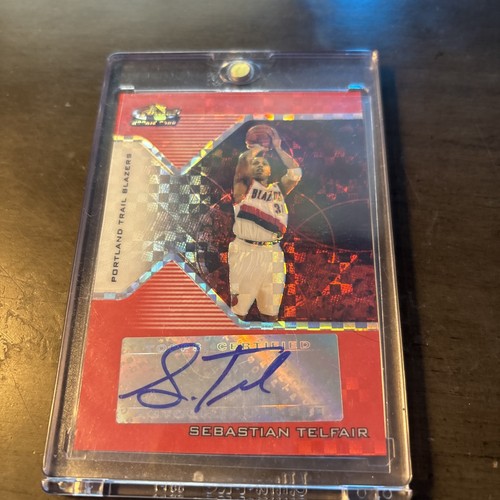 2004-05 Finest Sebastian Telfair Refractor X Fractors Red Auto RC #3/59 - Picture 3 of 6