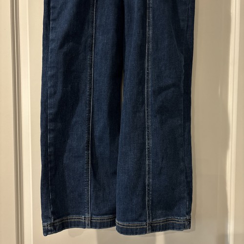 Abercrombie&Fitch Size 11-12 Girl Blue Dark Wash Short Sleeve Denim Jumpsuit 900 - Picture 8 of 11