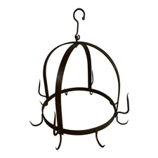 Antique Wrought Iron French Pot Hanger