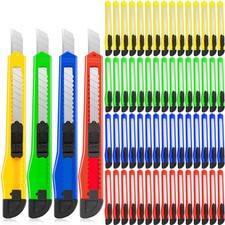 300 Pcs Box Cutters Retractable Utility Knife Office Supplies 9mm Wide Blade ...