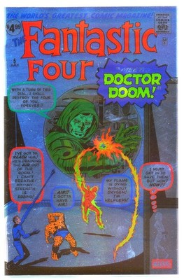 FANTASTIC FOUR #5 NM, DOOM! Facsimile Edition, Foil Variant, Marvel Comics 2025