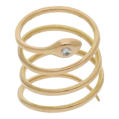Schlangenring mit Brillant Damen Geschenk Schmuck Gr. 55 R02.8420 - Bild 1 von 3