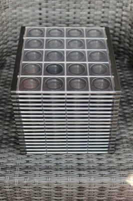 1 Münzen Tableau Einsätze Münztableau Kassette für 20 Münzen