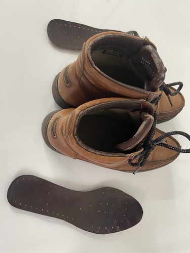 rockport Mens brown leather boots Size 12 M made in USA Vibram Soles - Picture 8 of 20