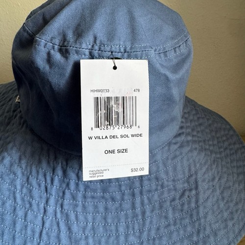 NWT Hurley Blue Villa Del Sol Wide Brim Hat OSFM - Picture 3 of 14