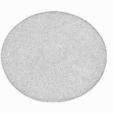 White Floor Pads - 17" Floor Buffer / Polisher - Polish Pads - 1" Thick - 5 Pack