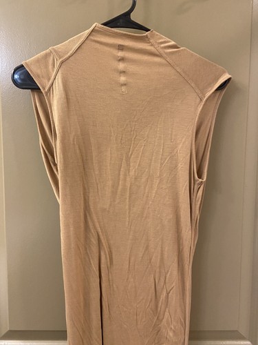 Rick Owens viscose cotton polyamide yellow long dress sz 8 (item A43) - Picture 8 of 10