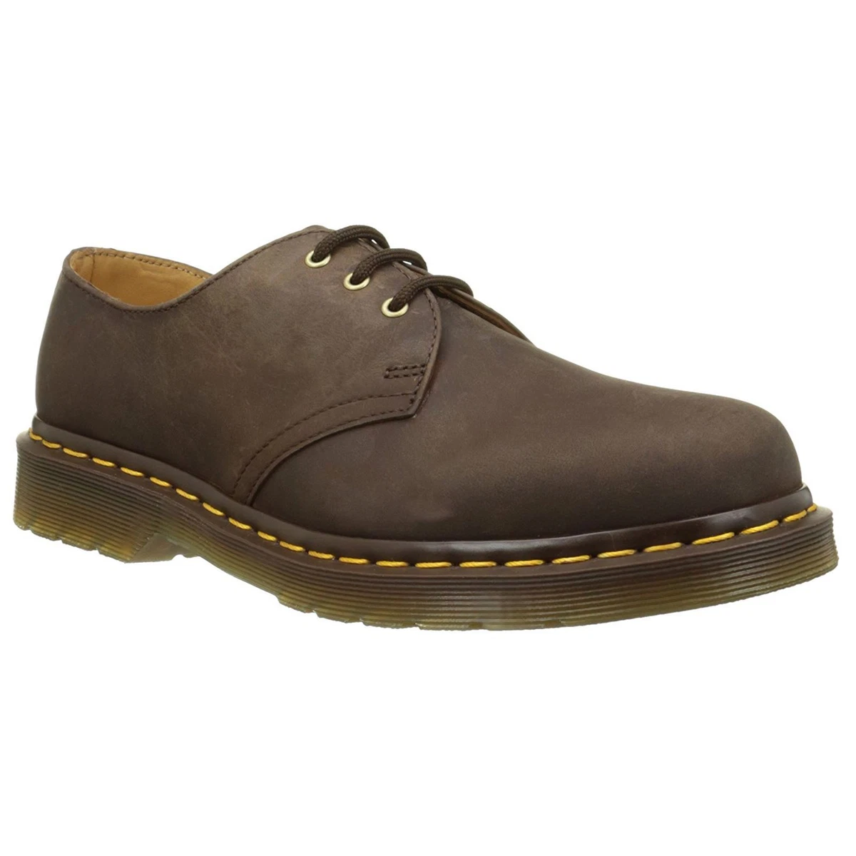 Dr. Martens 1461 3 Eye Brown Unisex Shoe Leather- 6.5 UK - 40 EU 