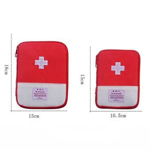 Mini Medical Emergency Pouch Travel Pill Bag Box First Outdoor Case  Kit    Aid - Picture 5 of 11