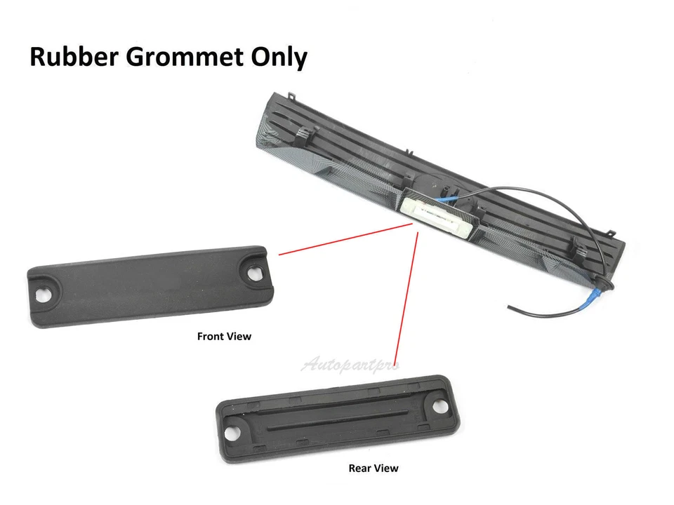 Manija de puerta trasera con ojal de goma y soporte mejorada para Scion tC 2005-2010 negra Foto 4 de 4