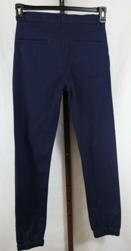 Devoted Girls Navy Blue Straight Leg Casual Chino Pants Size 12/L NEW - Picture 2 of 5