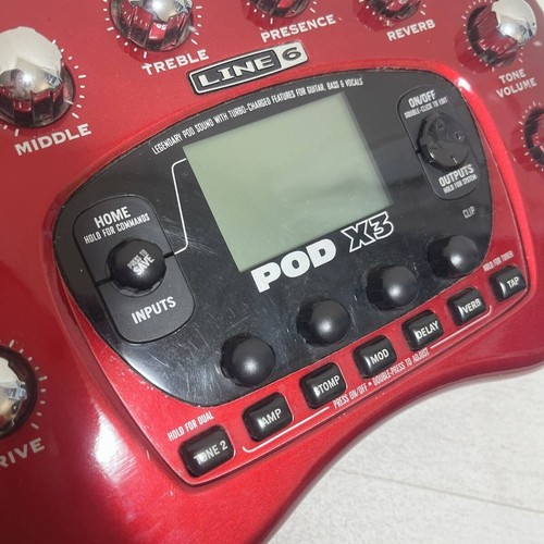 LINE6 POD X3 Multi-Effects Guitar Effect Pedal w/Power Cable Tested Used - Picture 5 of 7