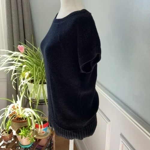 Banana Republic Beachy Boatneck Knit Short Sleeve Top Size M Minimalist Neutral - Picture 7 of 9