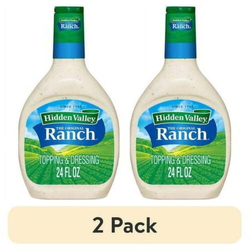 (2 pack) Valley Original Ranch Salad Dressing and Topping, 24 Ounce Bottle